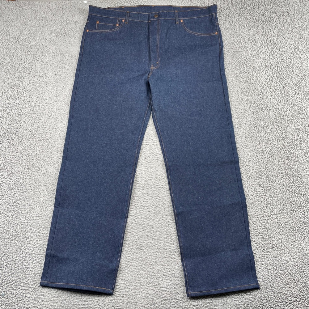 Vintage Levis 505 Jeans Mens 46x32 Straight Leg Regular Fit Dark Wash USA Made